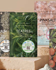 Lindsay Re:natural Glucose Gel Shaking Modeling Pack single-use pouches - Grain, Tea Tree, Pink Salt, Black Mud and Vegetable